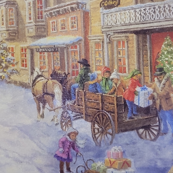 Vtg 2010 Nicky Boehmel Applejack Art Partners Figis Candy Christmas Cookie Tin - Picture 3 of 10